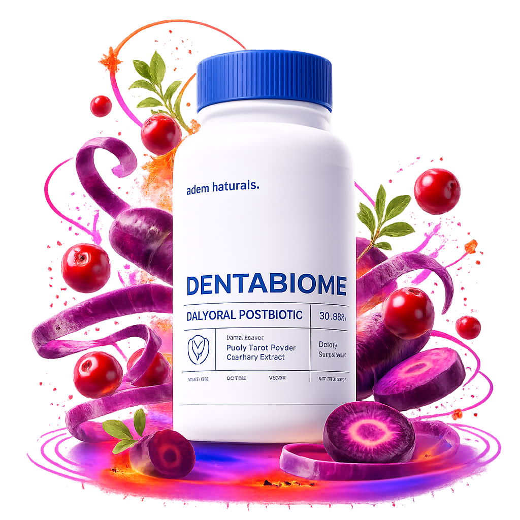 DentaBiome oral postbiotic chewable tablets bottle